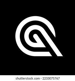 Letra GQ o diseño de logotipo de monograma creativo QG