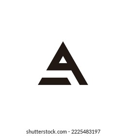 Letter gq qg g q triangle geometric symbol simple logo vector