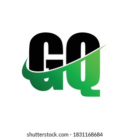 Letter GQ simple logo design vector