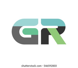 Letter GR logo design template Elements.