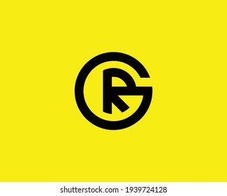 letter gr logo design vector template