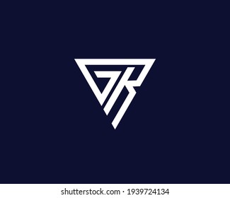 letter gr logo design vector template