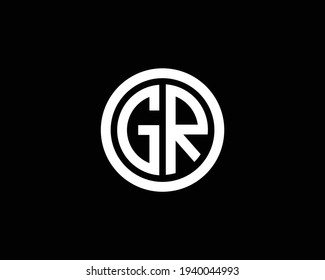 letter gr logo design vector template