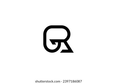 Letter GR Logo Design Vector 