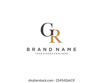 Buchstabe GR Logo Design Vektor Vorlage