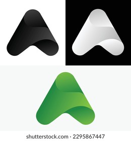 A Letter Gradient Abstract Logo