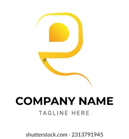 Letter gradient colorful logo design