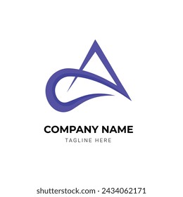 Letter gradient colorful logo design
