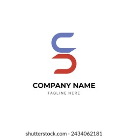 Letter gradient colorful logo design
