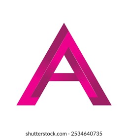 letter A gradient logo. letter A 3D logo design. 3D logo design. 