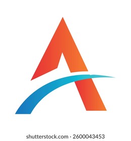a letter gradient logo design