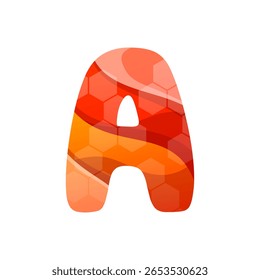 letter A gradient logo design 