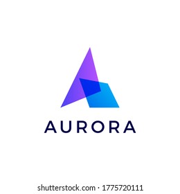 a letter gradient logo vector icon illustration