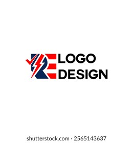 Letter RE Graphic Alphabet Symbol For Corporate Business Identity