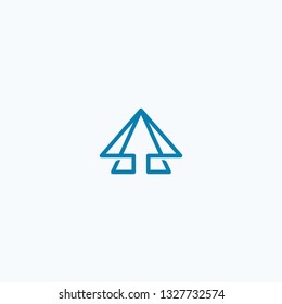 letter A graphic logo vector