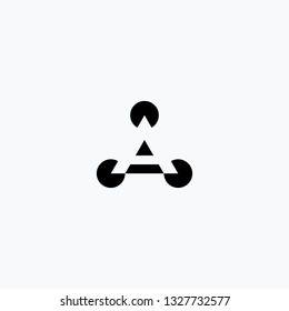 letter A graphic logo vector