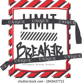 letter and graphic vector print design.