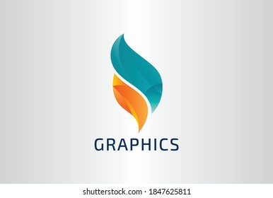 Letter I Graphics Logo Design with Creative Modern Trendy Typography. Minimalist, Creative, Unique Logo Design. This logo icon incorporate with abstract shape in the creative way.