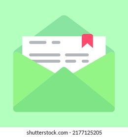 una carta en verde sobre un fondo verde
