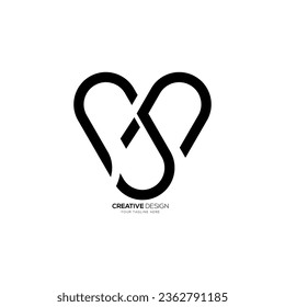 Letter Gs creative line art modern elegant monogram fashion logo