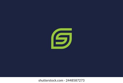 letter gs with leaves logo icon design vector design template inspiration