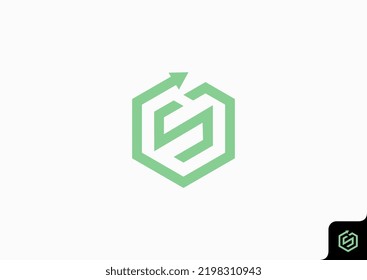 Letter Gs Logo Design Creative Minimal Stock Vector (Royalty Free ...