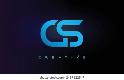 Letter GS logo design creative custom clean two alphabet logo
