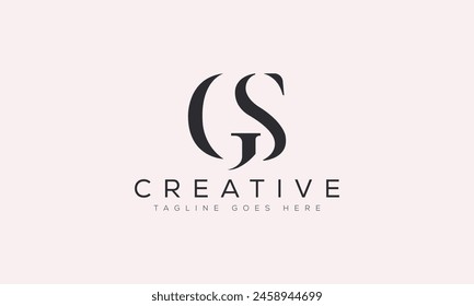 Letter GS logo design template vector illustration