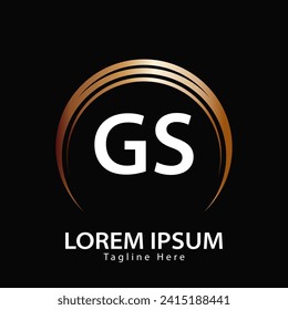 letter GS logo. GS logo design vector illustration for creative company, business, industry