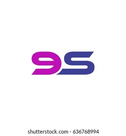 Letter gs logo design vector