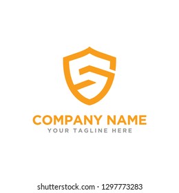 Letter GS logo Shield - vecctor
