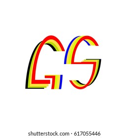 letter GS logo vector