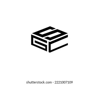 Letter GSC And SGC Digital Initial Logo Design Inspiration Vector Template.