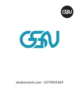 Letter GSN Monogram Logo Design