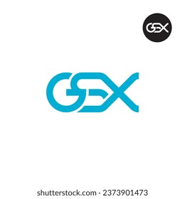 Diseño de logotipo de monograma GSX