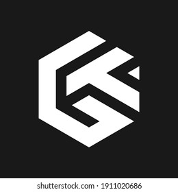 Plantilla de diseño de logotipo de carta GT