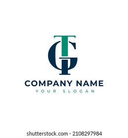 Logo-Vektorgrafik-Design von Letter GT