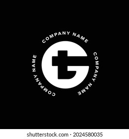 letter gt logo for your brand with a simple style