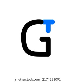 Logo-Design-Vorlage für Buchstaben GT