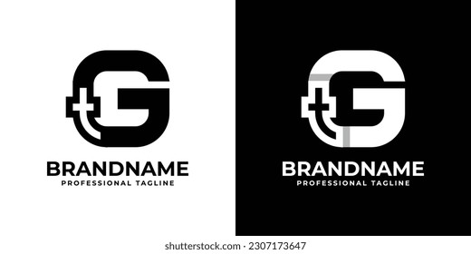 Logo der Buchstaben GT oder TG Monogram, geeignet für Geschäfte mit GT- oder TG-Initialen