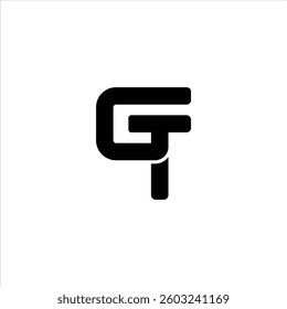 Letter Gt or Tg Typography Elegant Friendly Logo