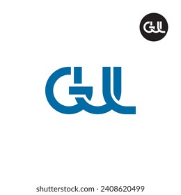 Letter GUL Monogram Logo Design