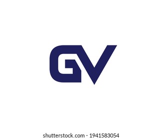 letter gv logo design vector template