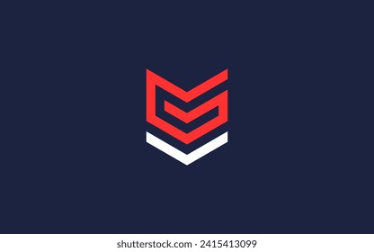 Logo-Design des Buchstaben-Gv-Schildes Vektordesign-Vorlage Inspiration
