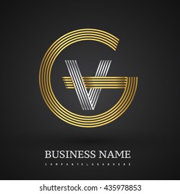 Letter Gv Vg Linked Logo Design Stock Vector (Royalty Free) 435978853 ...