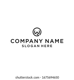icono de diseño de logotipo GW vectorial