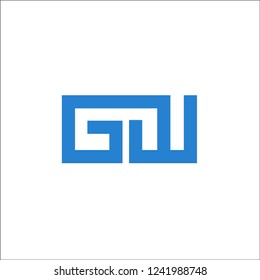 letter GW logo