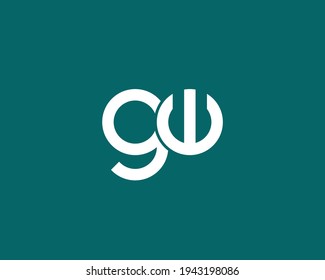 letter GW logo design vector template