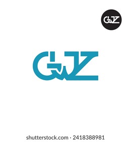 Letter GWZ Monogram Logo Design