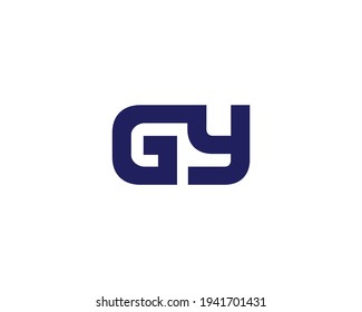 letter gy logo design vector template